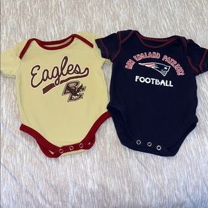 Set of 2 New England Sports Bodysuits